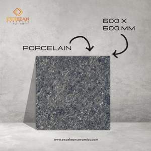 Black Chip Design Marbre 60by60 Cm Carreaux De Sol En Porcelaine Émaillée Carreaux De Sol Vitrifié 24by24 Cm Carreaux Porcelanato Wall India - Product Image 3