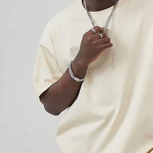 T-shirt surdimensionné taille adulte pour hommes T-shirt décontracté d'été de qualité supérieure à la mode - Product Image 5