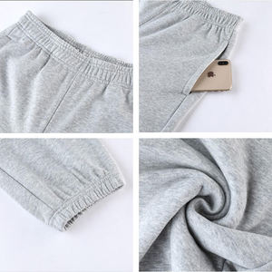 Ensemble de survêtement unisexe en coton 100% imprimé uni 2 pièces |   Sweat-shirt à col rond et pantalon de jogging personnalisés |   Ensemble de sport d'hiver pour hommes, poids lourd - Product Image 2