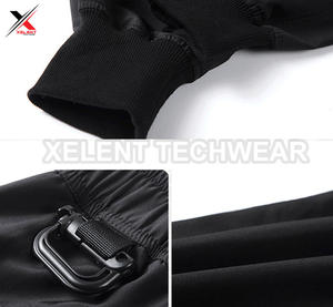 กางเกงคาร์โก้ผู้ชายผ้าไนลอนแนวสตรีทแวร์กางเกงขายาวฮิปฮอปทรงหลวมมีหลายกระเป๋าสไตล์ยุทธวิธีสำหรับนักขี่มอเตอร์ไซค์ - Product Image 6