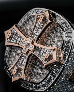 Vintage Baguette Round Cut <b>Cross</b> Moissanite Diamond <b>Ring</b> Fashionable Wedding Engagement Party Anniversary Jewelry Gift - Product Image 3