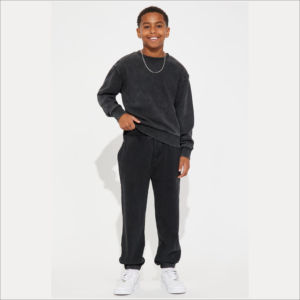 DEPORTES Más vendido Diseños personalizados Fabricación 100% Algodón Fleece Chándales para jóvenes Niños 10 a 12 años Chándales Invierno - Product Image 4