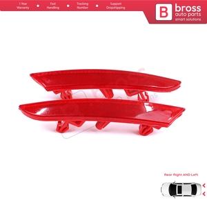 Réflecteur de pare-chocs arrière droit et gauche BSP1171 pour Clio MK5 BF B7 2019-actuel 265602442R 265651206R - Product Image 2