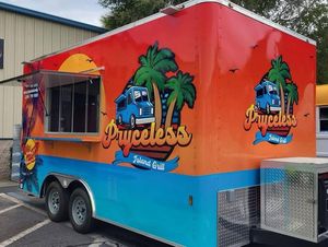 4m Stainless Steel <b>Mobile</b> Food <b>Trailer</b> 4 Wheel Tow Bar Street Food Cart Rust Resistant Custom Print Outdoor <b>Catering</b> - Product Image 2