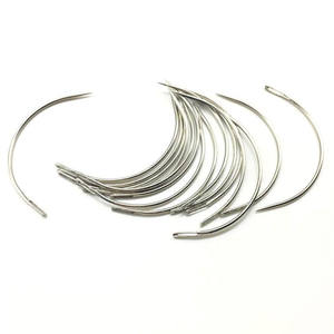 50 pièces aiguilles à tisser C aiguilles à tisser incurvées perruque faisant des épingles avec coloration personnalisée - Product Image 5