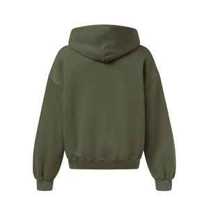 Sudadera con Capucha Unisex de Alta Calidad, Bordada, con Hombros Caídos, Talla Grande, Lavado Vintage, Cierre de Cremallera, Estilo Urbano, Transpirable, 400GSM, Estilo Francés - Product Image 3