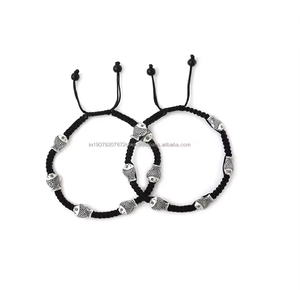 Chaîne de cheville tendance avec breloque poisson pour femme, cordon noir ajustable, bijou de plage, style quotidien - Product Image 5