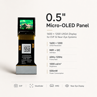 شاشة TDO 0.5 بوصة من نوع Micro OLED بدقة 1600x1200 مع واجهة MIPI وتردد 120 هرتز، لوحة Si-OLED لعرض القرب عن العين وكاميرا EVF وشاشة عرض إلكترونية.