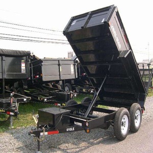 Heavy Duty Dump <b>Trailer</b> 6x12 Hydraulic Bed Black Agricultural <b>Farm</b> Transport <b>Trailer</b> - Product Image 4