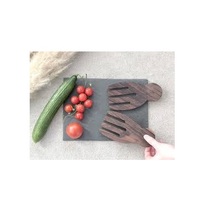 Fourchette à salade en bois moderne de qualité vintage et écologique pour hôtel, usage domestique, accessoires de cuisine, emballage personnalisé, vente en gros