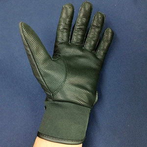 Gants de frappe de baseball à manchette courte et longue Logo personnalisable Couleur Gants de frappeur en cuir de vachette véritable - Product Image 5