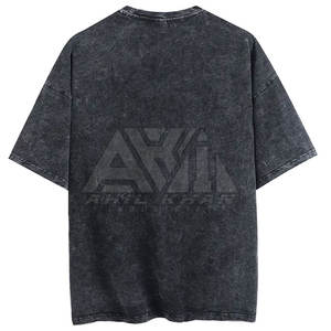 Camisetas de Cuello Redondo para Hombre, de Algodón y Poliéster de la Mejor Calidad, Lavado Ácido, Ligeras, Transpirables, de Secado Rápido, Corte Holgado, Personalizables - Product Image 2