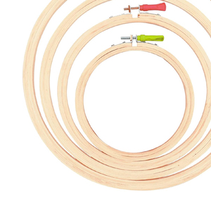 Nouvel arrivage de cadre en bois pour broderie cadre de produit rond pour travaux de broderie vente en ligne - Product Image 5