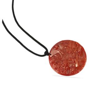 Collier religieux plaqué rhodium avec perles et diamants, prêt à offrir - Product Image 1