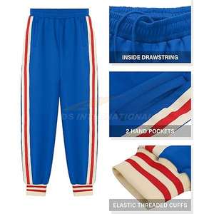 Conjunto de chándal para niños Pantalones de Jogger activos Chaqueta de manga larga con cremallera completa Tela elástica resistente a las arrugas Gran Gimnasio Deportivo - Product Image 4