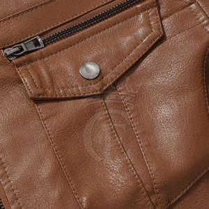 2025 veste en cuir véritable de couleur de conception unisexe pour hommes veste en cuir personnalisée de haute qualité pour hommes en gros - Product Image 4