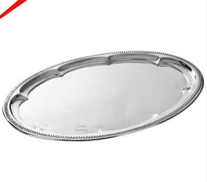 Forme ovale de plateau de service en métal de haute qualité pour les hôtels et les restaurants - Product Image 1