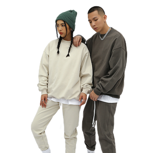 Sweats à capuche de haute qualité pour hommes Logo personnalisé No Strings Sweat à capuche oversize lourd recadrée Boxy Fit Hoodie - Product Image 1