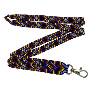 สายคล้องคอลูกปัดทำด้วยมือลายคริสต์มาสพร้อมพวงกุญแจและบัตรประชาชนแบบกำหนดเองสำหรับเทศกาลรูปแบบการประดับด้วยลูกปัดแบบทำมือ - Product Image 1