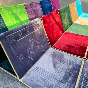 เสื่อสวดมนต์แบบมีพนักพิงพับได้เสื่อสำหรับสวดมนต์สำหรับชาวมุสลิมแบบมีพนักพิงหลังสำหรับเดินทาง - Product Image 2