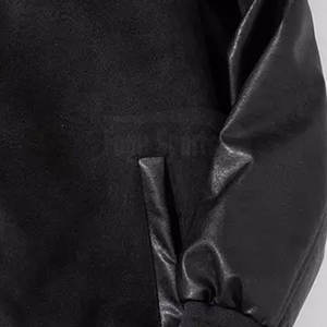 Services OME Veste Letterman pour hommes personnalisée Vestes Letterman à manches en cuir dernière conception pour hommes - Product Image 6