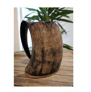 Authentique Médiévale Haute Qualité Miroir Poli Viking Corne Tasse À La Main Personnel Bière Chope Meilleure Qualité En Gros - Product Image 3