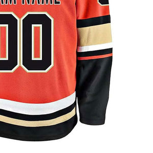 Vente en gros Maillot de hockey sur glace Chemises brodées personnalisées avec logos Vêtements d'équipe sportive pour jeunes Uniformes de sport sublimés Vêtements cousus - Product Image 5