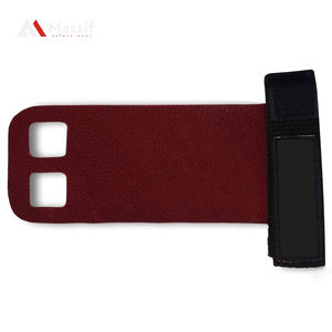 Guantes de gimnasio más vendidos para levantamiento de pesas Powerlifting Forro de textura de fibra de carbono 3 agujeros Empuñaduras de entrenamiento Entrenamiento superior - Product Image 5