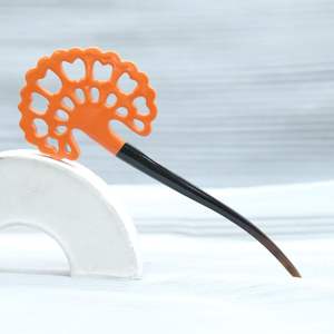 TITLES HANDMADE POLISHED BUFFALO HORN <b>HAIR</b> ACCESSORIES <b>Hair</b> Fork Stick <b>Barrettes</b> Clips <b>for</b> Jewelry Matiss <b>Hair</b> Styling - Product Image 4