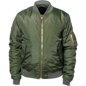 Customized Men's Varsity <b>Jacket</b> 100% Silk Windproof <b>Waterproof</b> Satin Zipper Front Logo Custom High Quality - Product Image 1