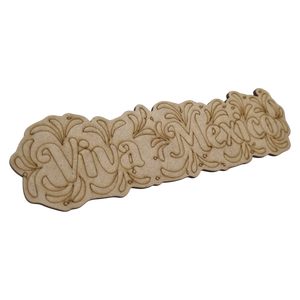 Figurine patriotique en MDF pour la décoration avec la légende « VIVA MEXIQUE » - Product Image 2