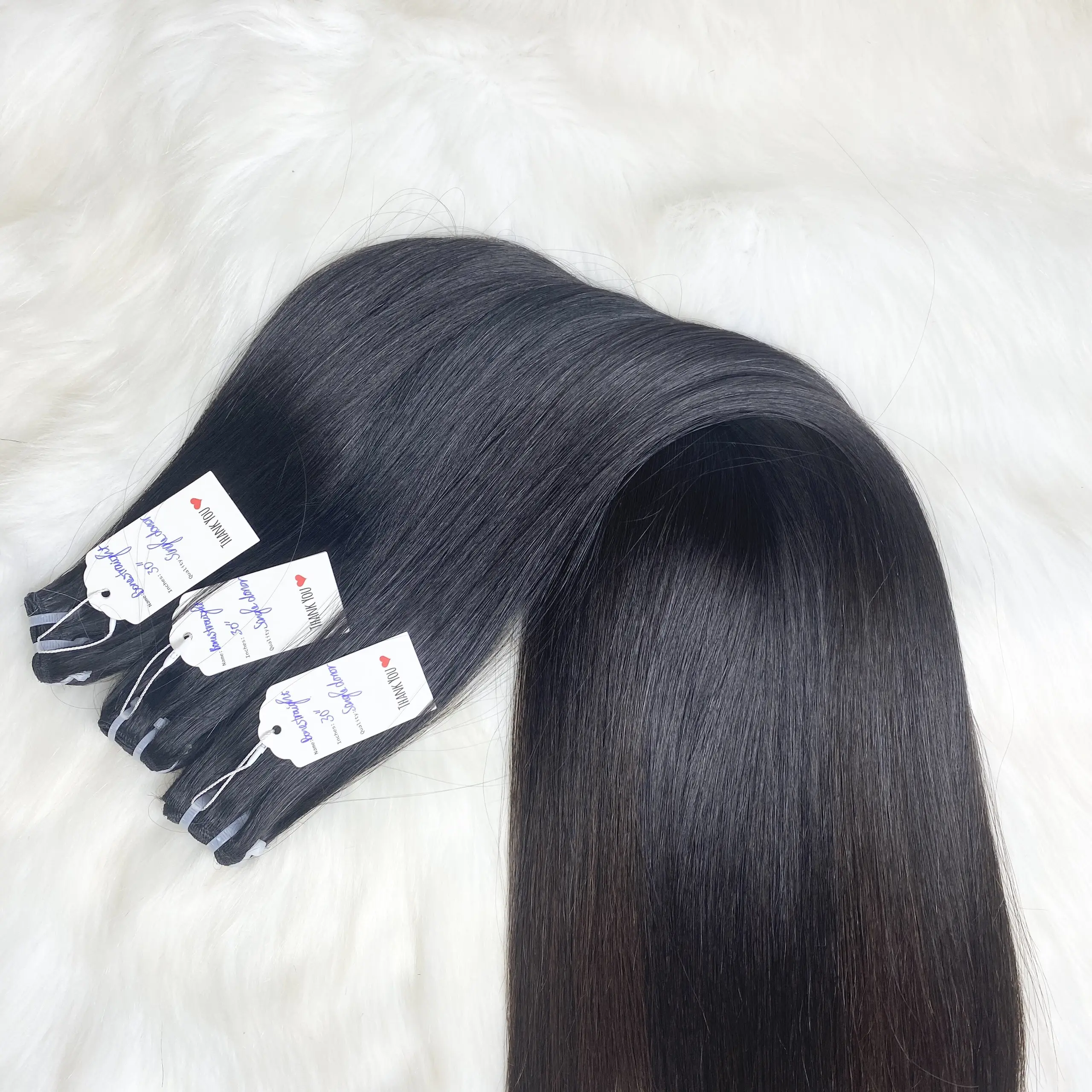 New styles 2022 New Arrival hair extensions 8" 32" Brown natural color 100% raw human virgin hair Extensions Vietnam womens