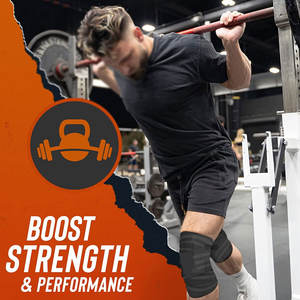 ผ้าพันเข่าแบบปรับได้สำหรับกีฬา ฟิตเนส บรรเทาอาการปวด และช่วยในการฟื้นตัว ผ้าพันเข่าที่ทนทาน - Product Image 3