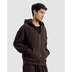 Sudadera con Capucha Transpirable de Alta Calidad, Diseño Urbano Holgado, Logotipo Personalizado Impreso, Letras, Invierno, Otoño, Tejido Ligero - Product Image 3