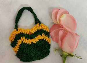 Mini bolsas de algodón de ganchillo, adecuadas para usar como monederos y para regalar, hechas a mano de macramé, cordón de algodón - Product Image 5