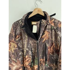 Vestes de bombardier de chasse imperméables confortables isolées-Camo Real-Tree Jungle-Print Salopette Warm-Zipper Jackets pour hommes - Product Image 3