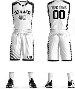 Vêtements de sport unisexes personnalisés, à séchage rapide, anti-UV, respirants, 100% polyester, maillot de basket sans manches, uniforme, design réversible - Product Image 5