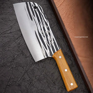 <b>Sharp</b> Stainless Steel Forged <b>Kitchen</b> Butcher Slicing <b>Knife</b> Chopping Bone <b>Knives</b> with Wood Handle - Product Image 1
