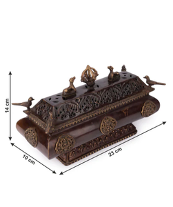 ที่วางธูปสไตล์ทิเบตทำมืออย่างสวยงามในงานโลหะทองเหลืองของตกแต่งบ้านสำนักงานในร่มของขวัญงานฝีมือ - Product Image 6