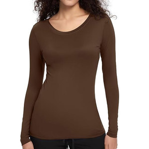 OEM Women Medical <b>Scrub</b> Shirt Long Sleeve Soft Cotton Blend Uniform <b>Top</b> Wholesale Medical <b>Scrub</b> <b>Tops</b> for Women - Product Image 4