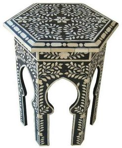 Muebles con incrustaciones de hueso, diseño moderno, gabinete con incrustaciones de hueso real con 7 cajones para sala de estar, gabinete con incrustaciones de hueso de GM IMPEX - Product Image 3