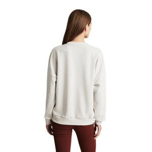 Women's Oversized Crewneck Polyester <b>Fleece</b> <b>Hoodie</b> Sweatshirt Breathable Knitted Casual Print Autumn Winter Plus Size Custom - Product Image 3