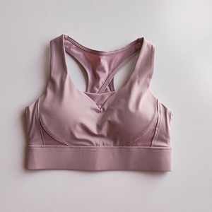 Soutien-gorge de sport pour femmes Soutien-gorge en coton sans trace, respirant, invisible, couleur pure, sans couture, rembourré - Product Image 1