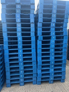 New/<b>Used</b> Factory Low Price Industrial Standard PLASTIC <b>PALLET</b> 3 RUNNER 1100x1100MM Heavy Duty 2-Way Entry for Sale - Product Image 4
