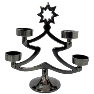 Bougeoir en aluminium en forme d'arbre X Mas Bougeoir et pilier en étain pour la maison et Noël - Product Image 5