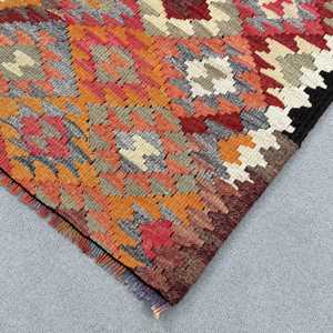 2.5x9.3 ft Rug, <b>Runner</b> Vintage Rug, <b>Red</b> Kilim Persian Rug - Product Image 4