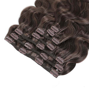 คลิปต่อผมแท้แบบเวฟ รีมี่ อินเดียน 8-36 นิ้ว สีดำธรรมชาติ 1B - Product Image 4