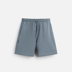 <b>Men's</b> Casual Summer Gym <b>Shorts</b> Solid Patterned Interlock Bermudan Breathable Lightweight Waterproof Mid Relaxed Outdoor Sports - Product Image 4