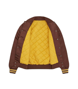 OEM New Fashion Style Custom Satin Varsity Jacket Plain Breathable Plus Size Satin Baseball Hip Hop Jacket for Men - Product Image 3