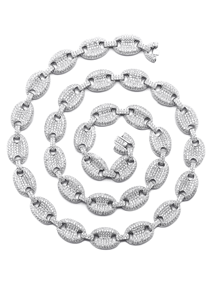 เครื่องประดับฮิปฮอปที่ดีที่สุดราคา10K 14K ทองไมอามี่สร้อยแบบอินฟินิตี้สไตล์คิวบา VVS ความชัดเจนในห้องปฏิบัติการปลูกเพชรสร้อยคอเย็นที่ดีที่สุด - Product Image 3